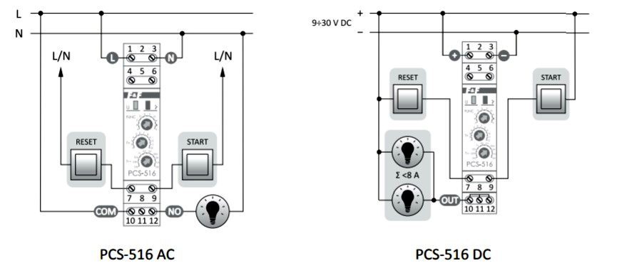Реле времени pcs 516
